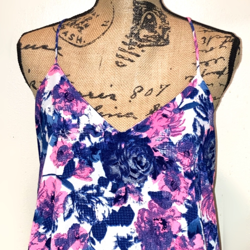 GUC Nymph Flowy Slip/Cami Boho Summer Shift Dress - Picture 4 of 7